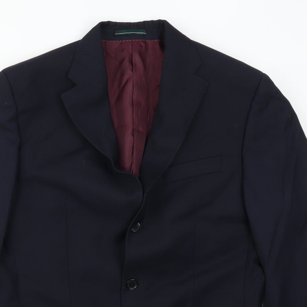 Greenwoods Mens Blue   Jacket Suit Jacket Size 38