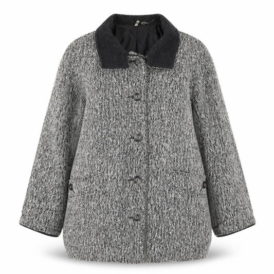 Preworn Womens Grey   Overcoat Coat Size 14