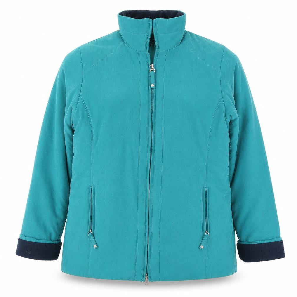 Klass Womens Blue   Overcoat Coat Size M