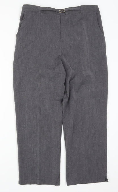 Preworn Womens Grey   Trousers  Size 16 L25 in
