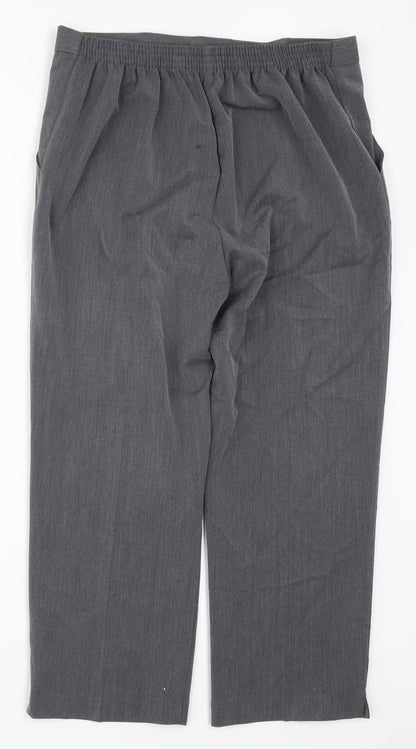 Preworn Womens Grey   Trousers  Size 16 L25 in