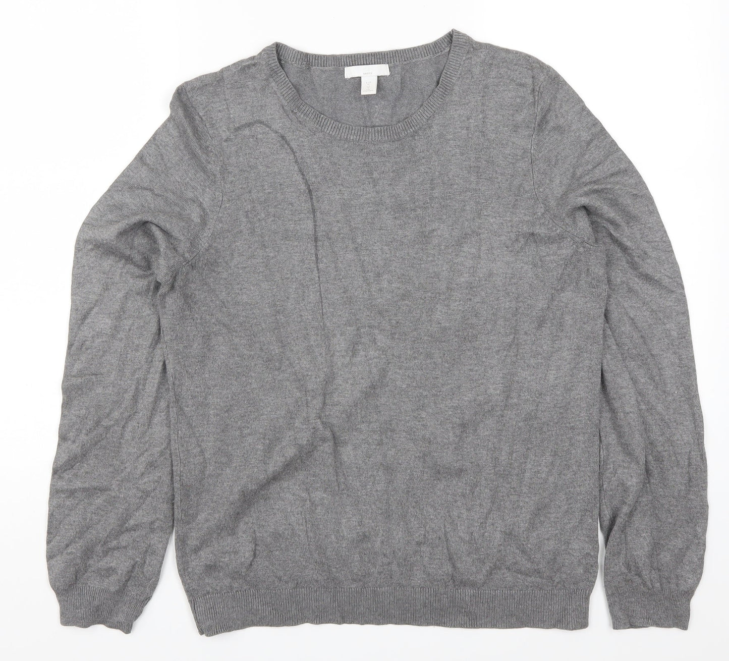 H&M Womens Grey   Pullover Jumper Size M