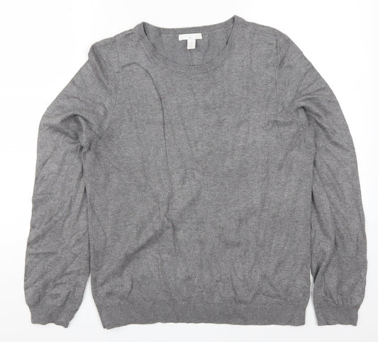 H&M Womens Grey   Pullover Jumper Size M