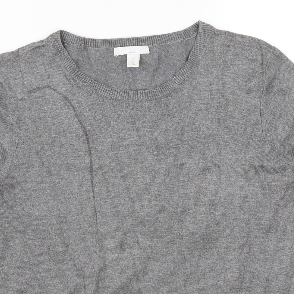 H&M Womens Grey   Pullover Jumper Size M