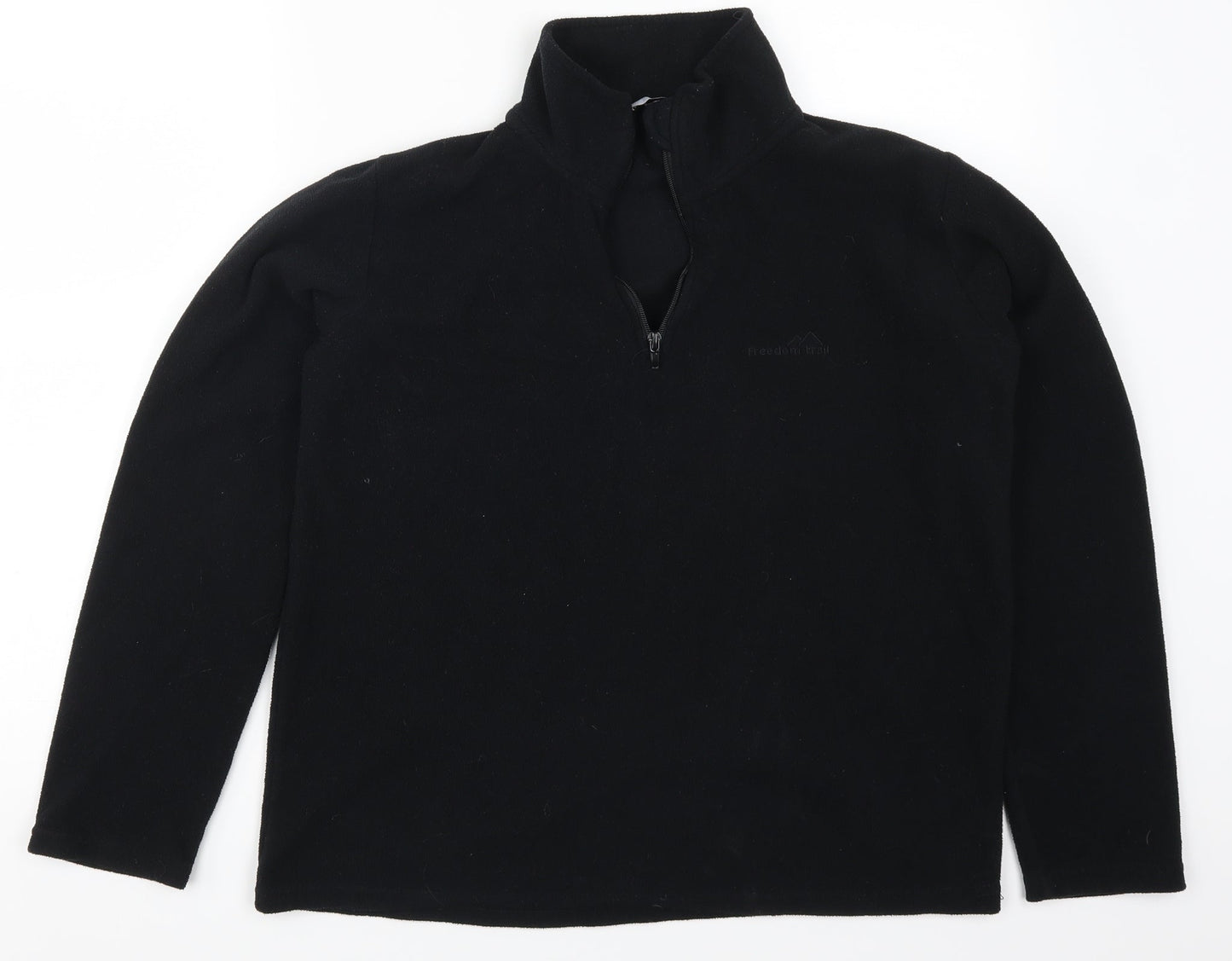 Freedom Trail Mens Black  Fleece Jacket  Size S