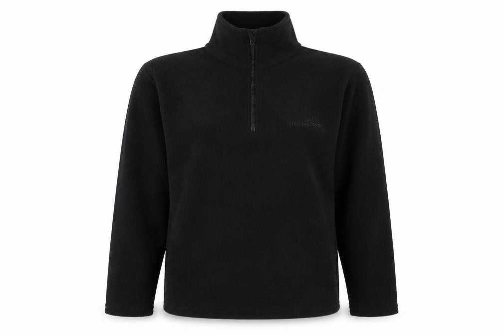 Freedom Trail Mens Black  Fleece Jacket  Size S