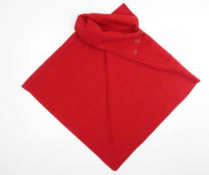 Preloved Luigi Womens Red  Fleece Jacket  One Size - Front