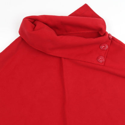 Preloved Luigi Womens Red  Fleece Jacket  One Size - Detail
