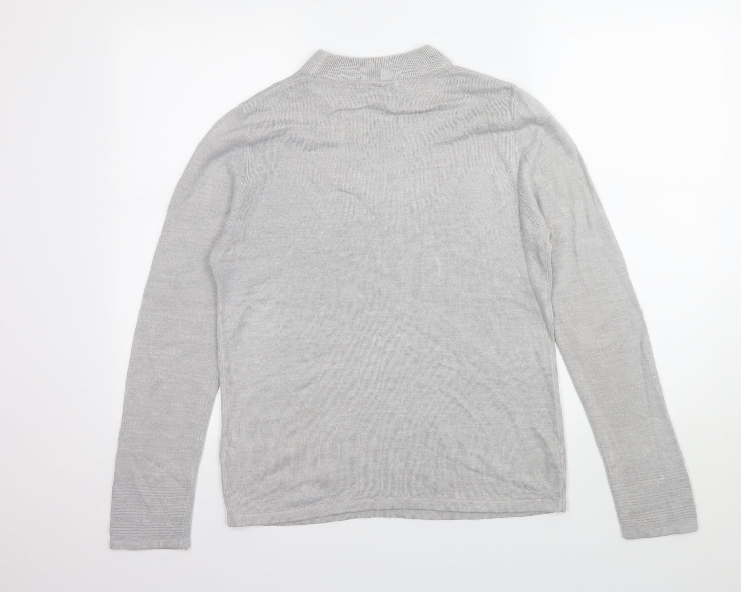 Marks and Spencer Womens Grey  Knit Pullover Jumper Size 12