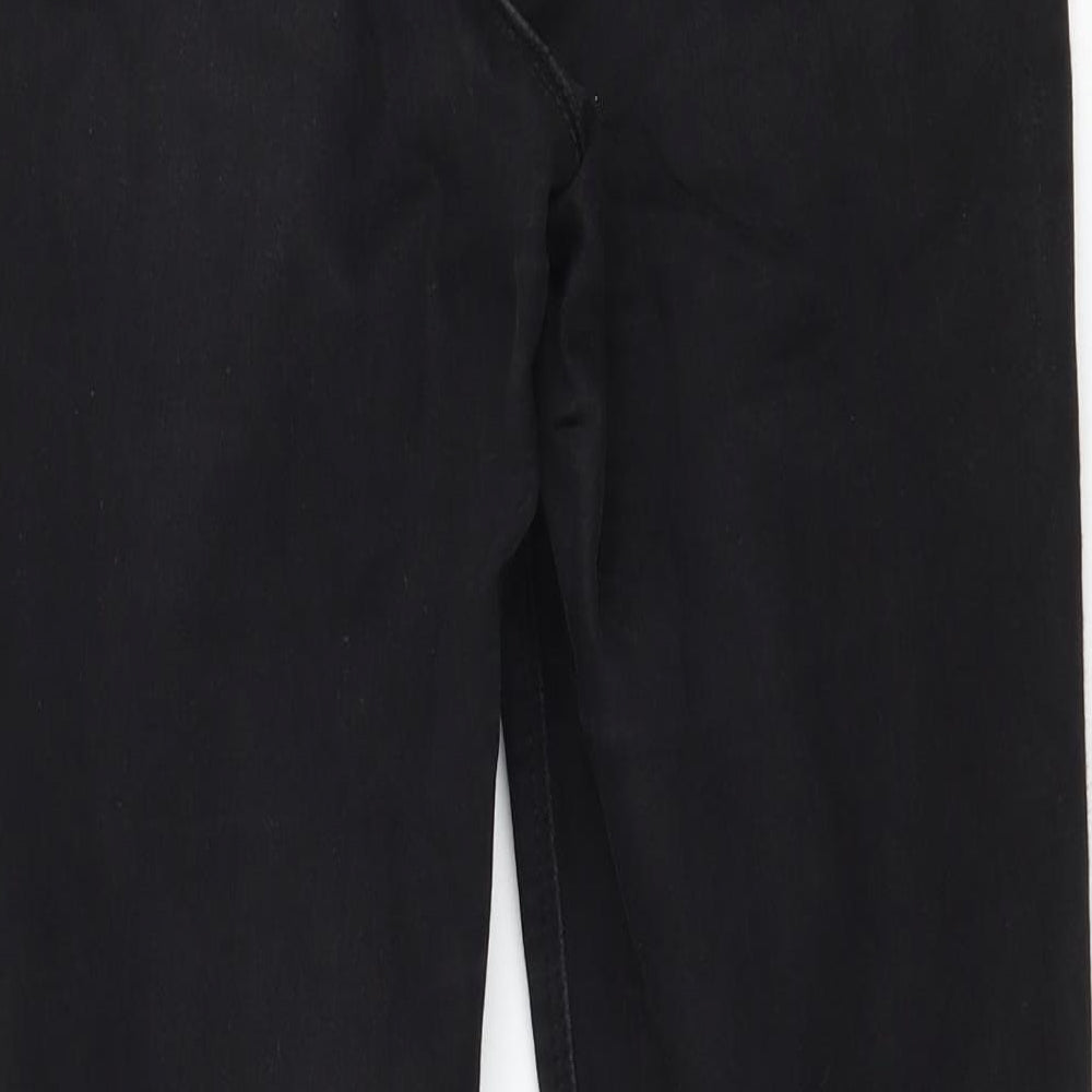 Missguided Womens Black  Denim Skinny Jeans Size 8 L28 in