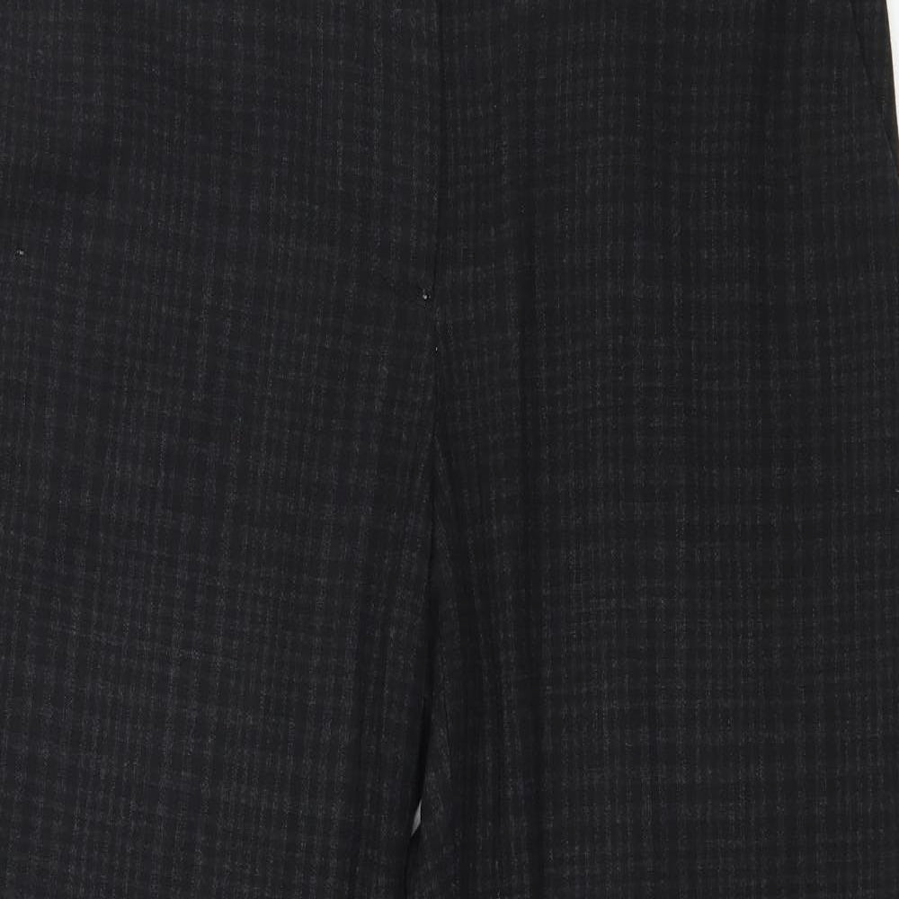 H&M Womens Grey Striped  Trousers  Size 10 L26 in