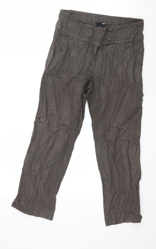 H&M Womens Brown   Trousers  Size 8 L24 in