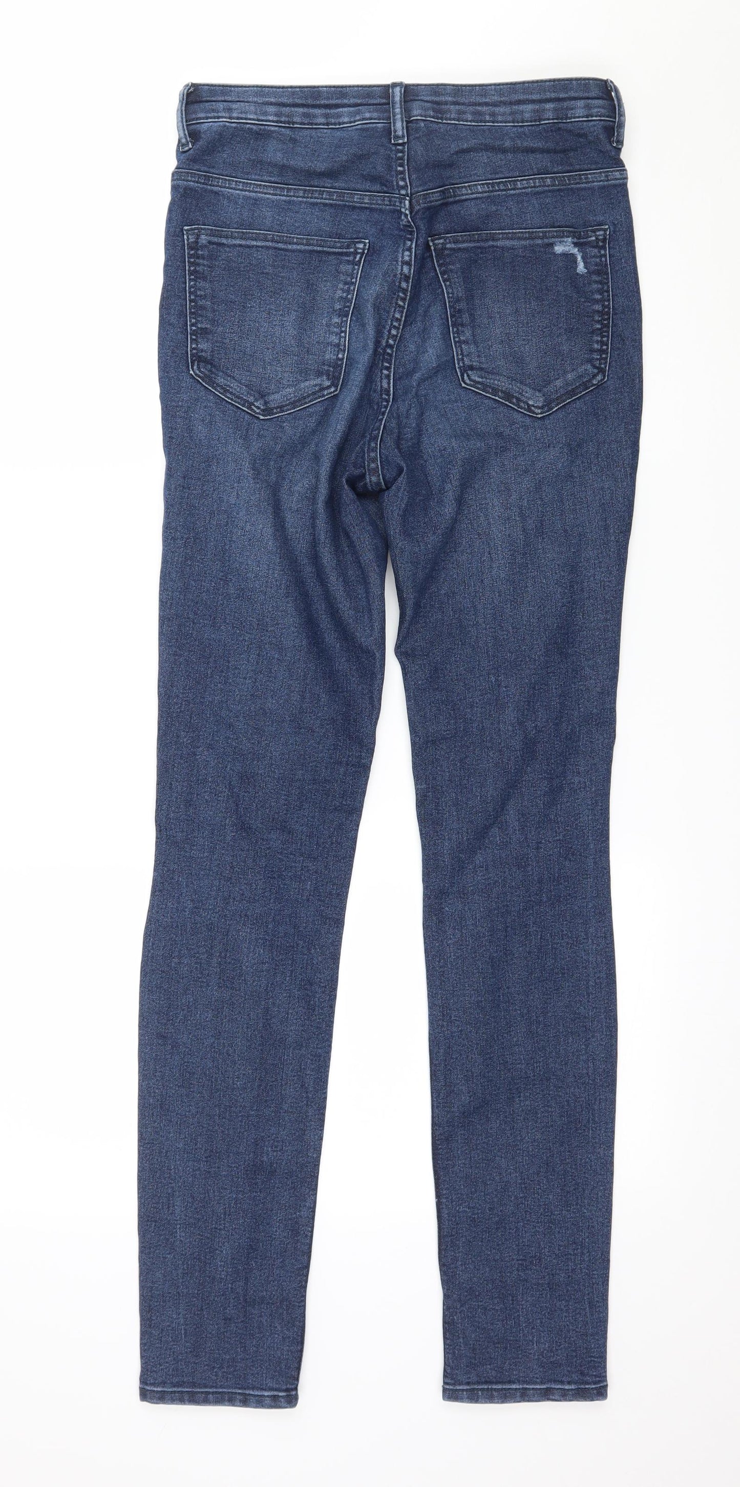 H&M Womens Blue  Denim Skinny Jeans Size 8 L30 in
