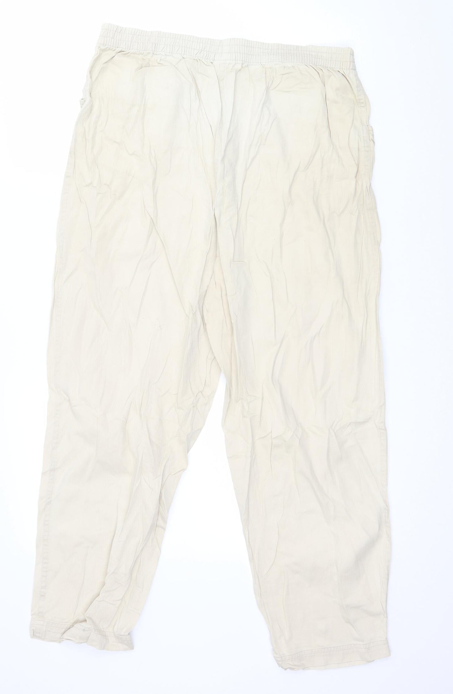 Preworn Womens Beige   Trousers  Size 8 L26 in