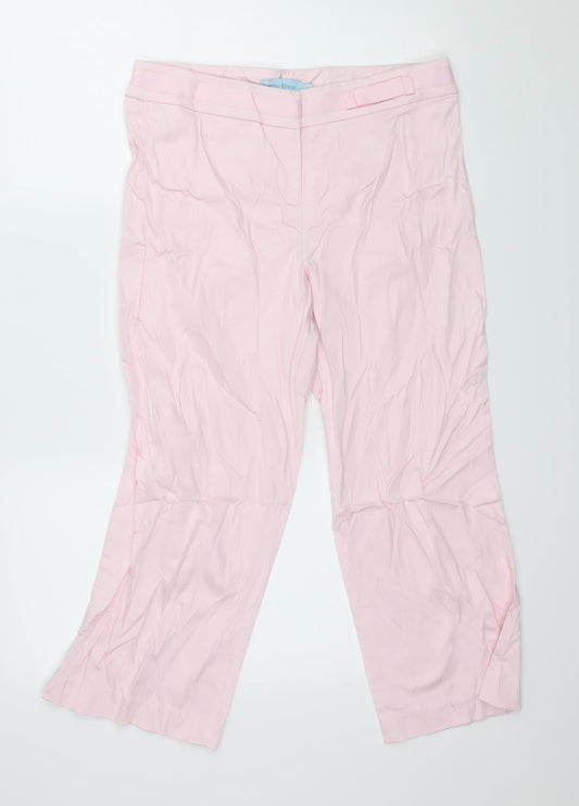 Atmosphere Womens Pink   Trousers  Size 12 L23 in