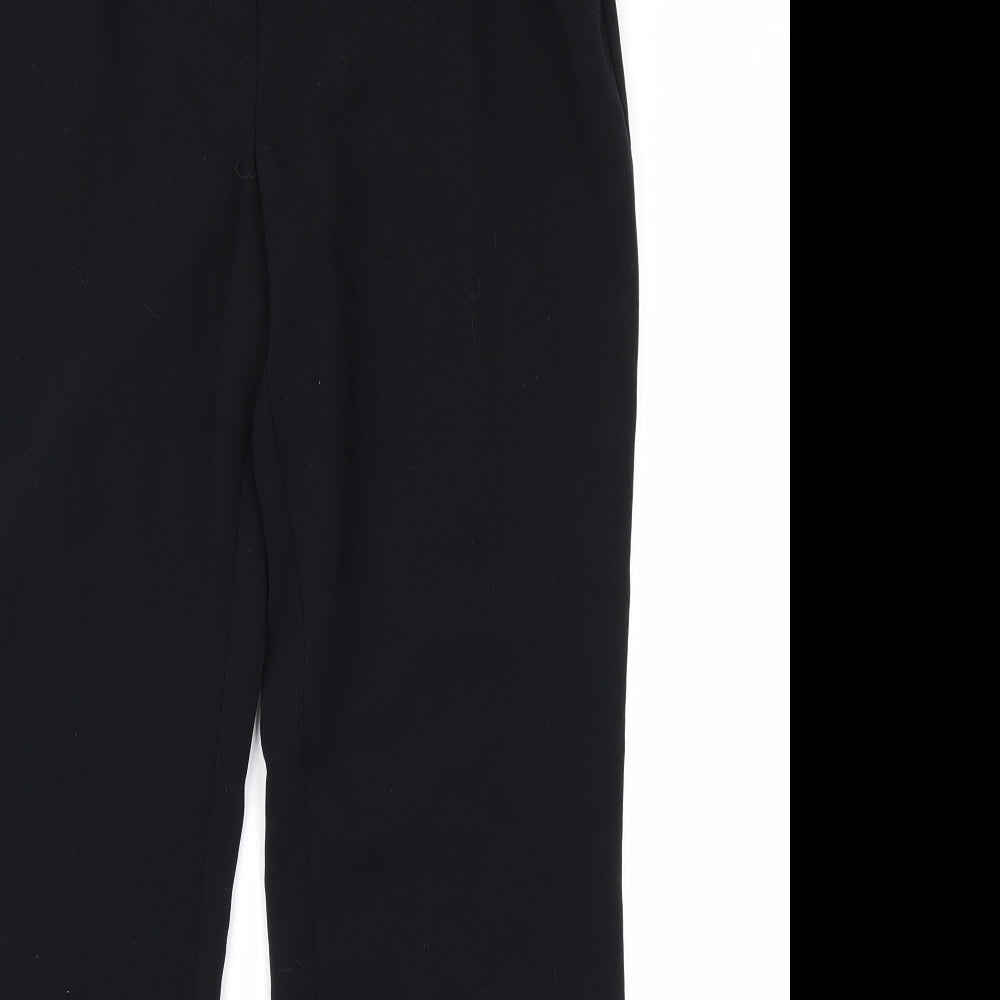 M&S Woman Womens Black   Trousers  Size 12 L24 in