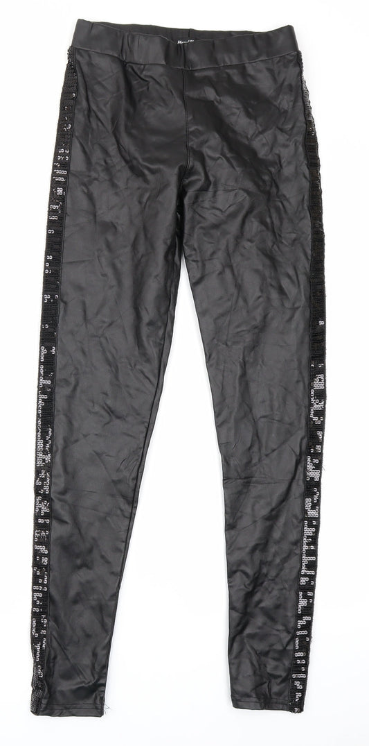 Hanel Haute Womens Black   Jogger Leggings Size S L27 in