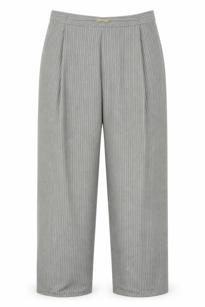 Berkertex Womens Green Striped  Trousers  Size 14 L26 in