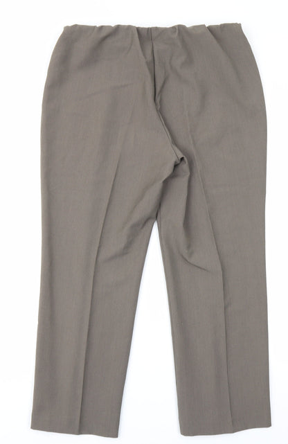 Bonmarché Womens Brown Trousers Size 12 L23 in