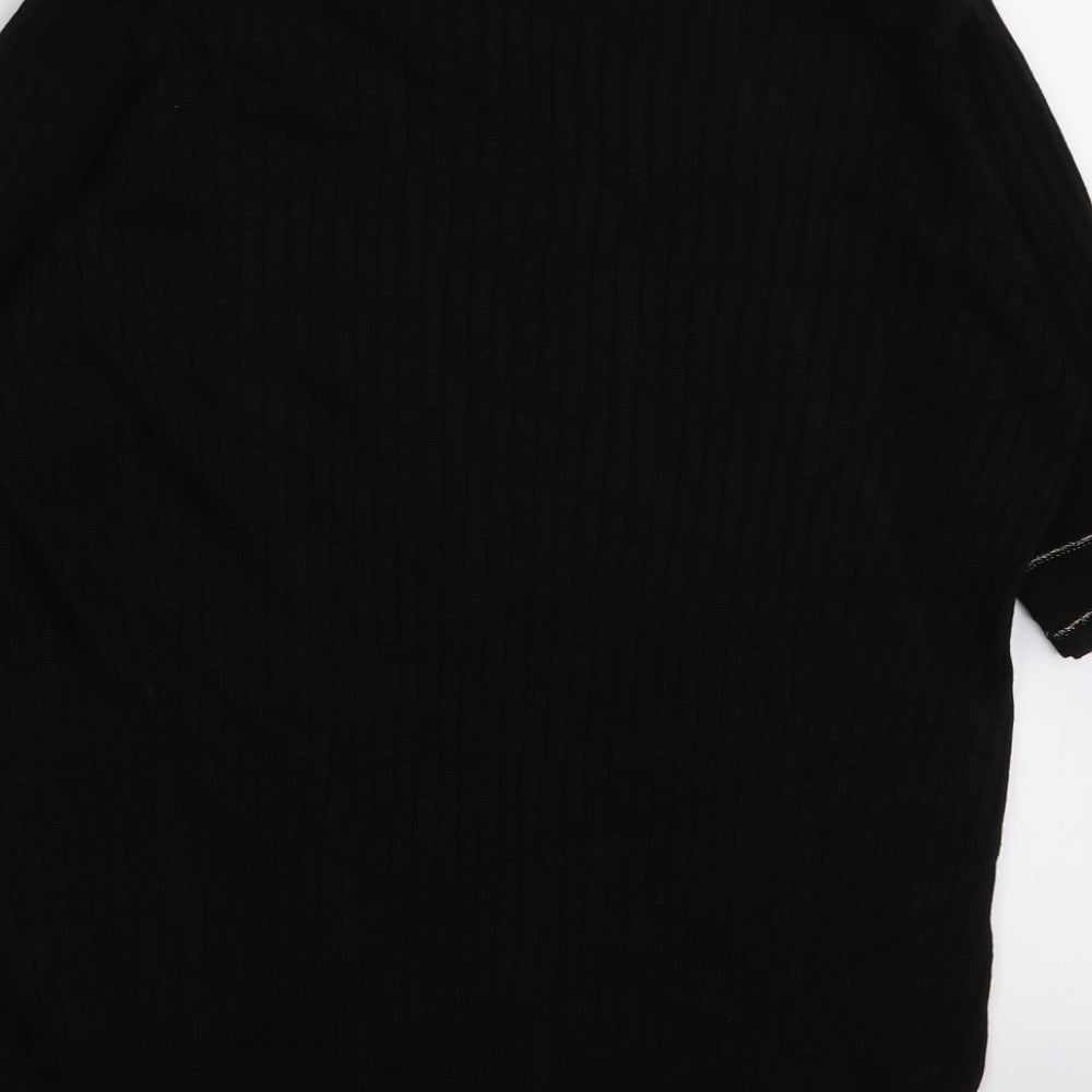 Per Una Womens Black   Basic T-Shirt Size 14