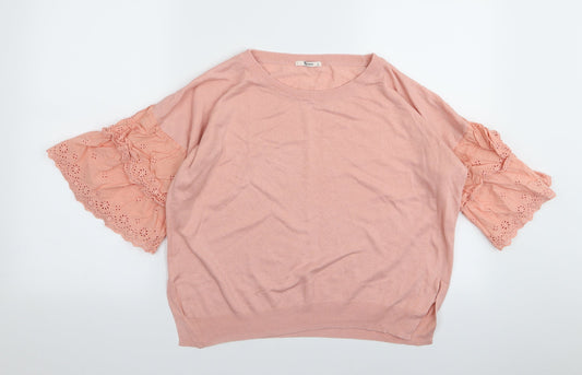 TU Womens Pink   Basic T-Shirt Size 12
