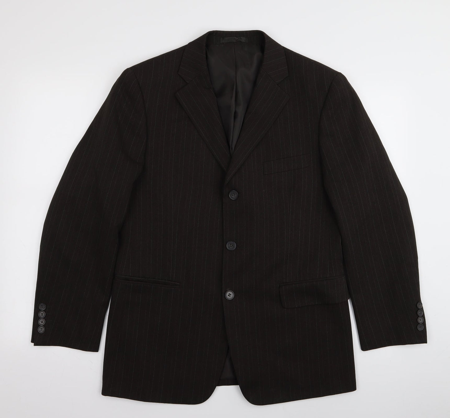 Taylor & Wright Mens Brown Striped  Jacket Blazer Size 38