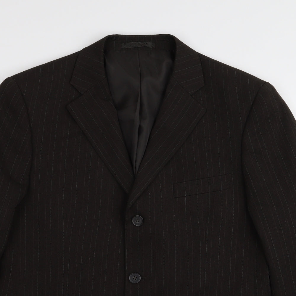 Taylor & Wright Mens Brown Striped  Jacket Blazer Size 38