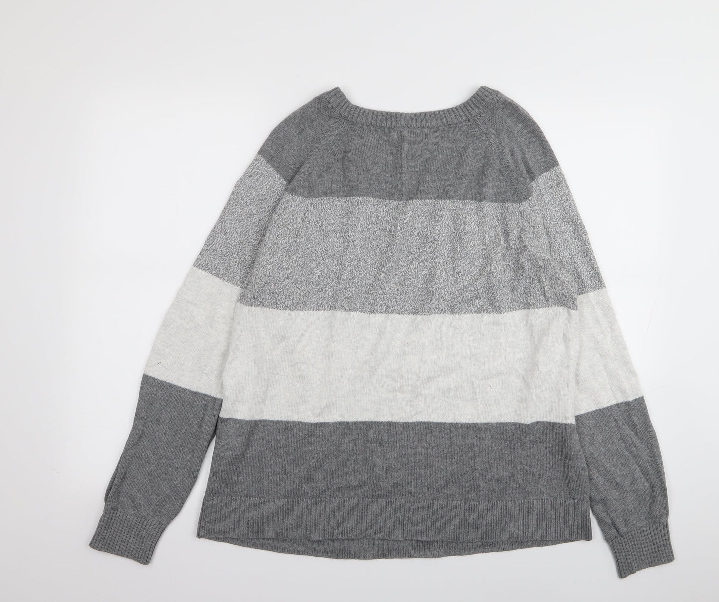 Gap Mens Multicoloured Striped  Pullover Jumper Size XL