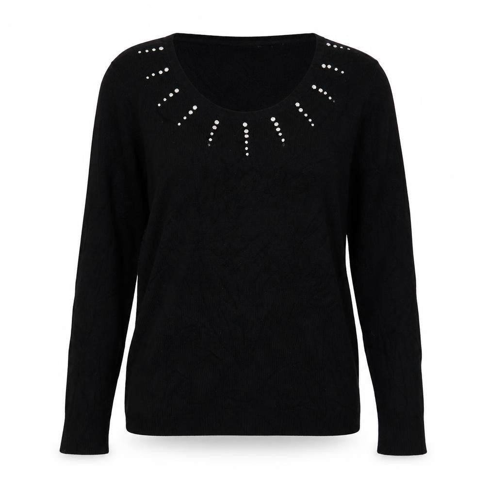 Precis Womens Black   Pullover Jumper Size S