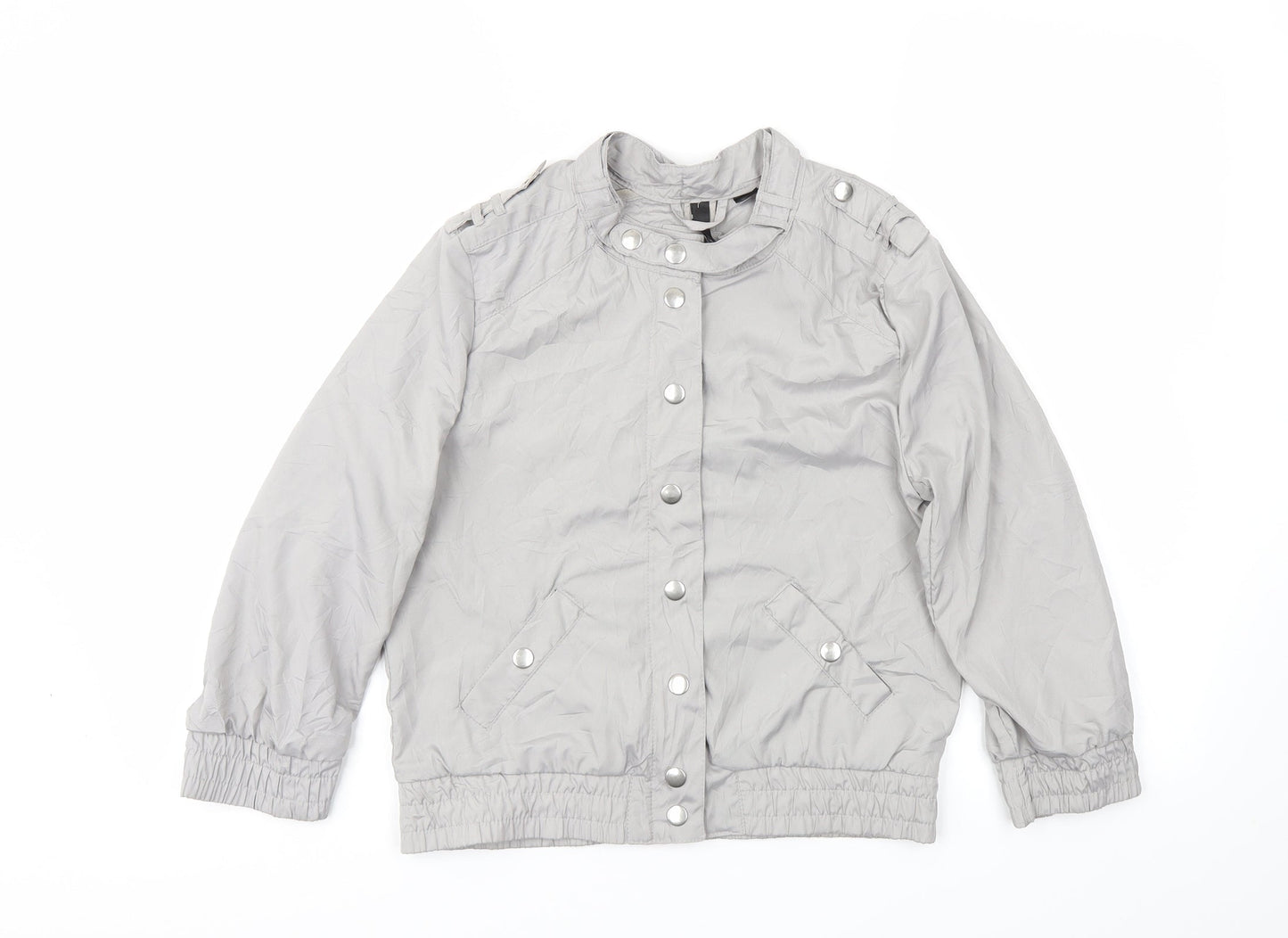 H&M Womens Green   Jacket Coat Size 6