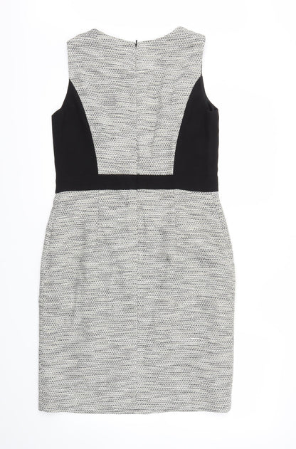 Back view of jhon lewis women’s grey a-line, size UK 12