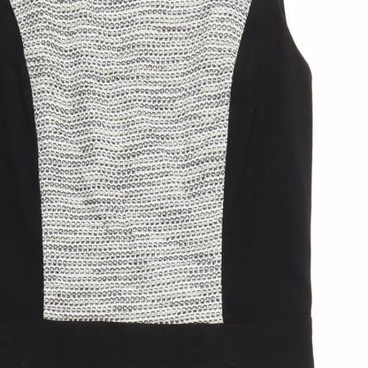 Close-up detail of jhon lewis women’s grey a-line, size UK 12