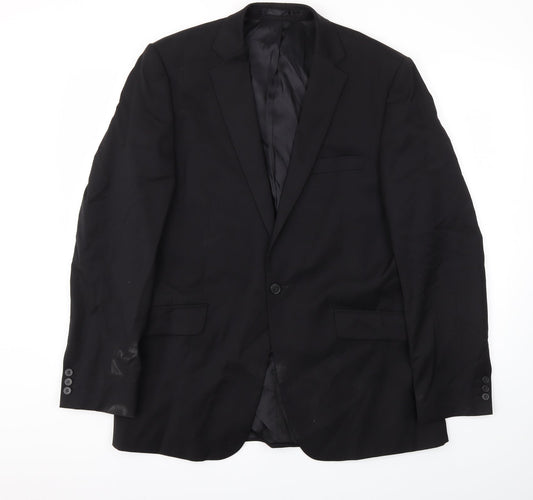 STVDIO Mens Black   Jacket Blazer Size 42