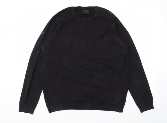 Burton Menswear Mens Black   Pullover Sweatshirt Size L
