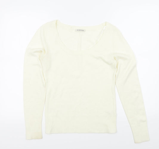 George Womens Beige   Pullover Jumper Size 8