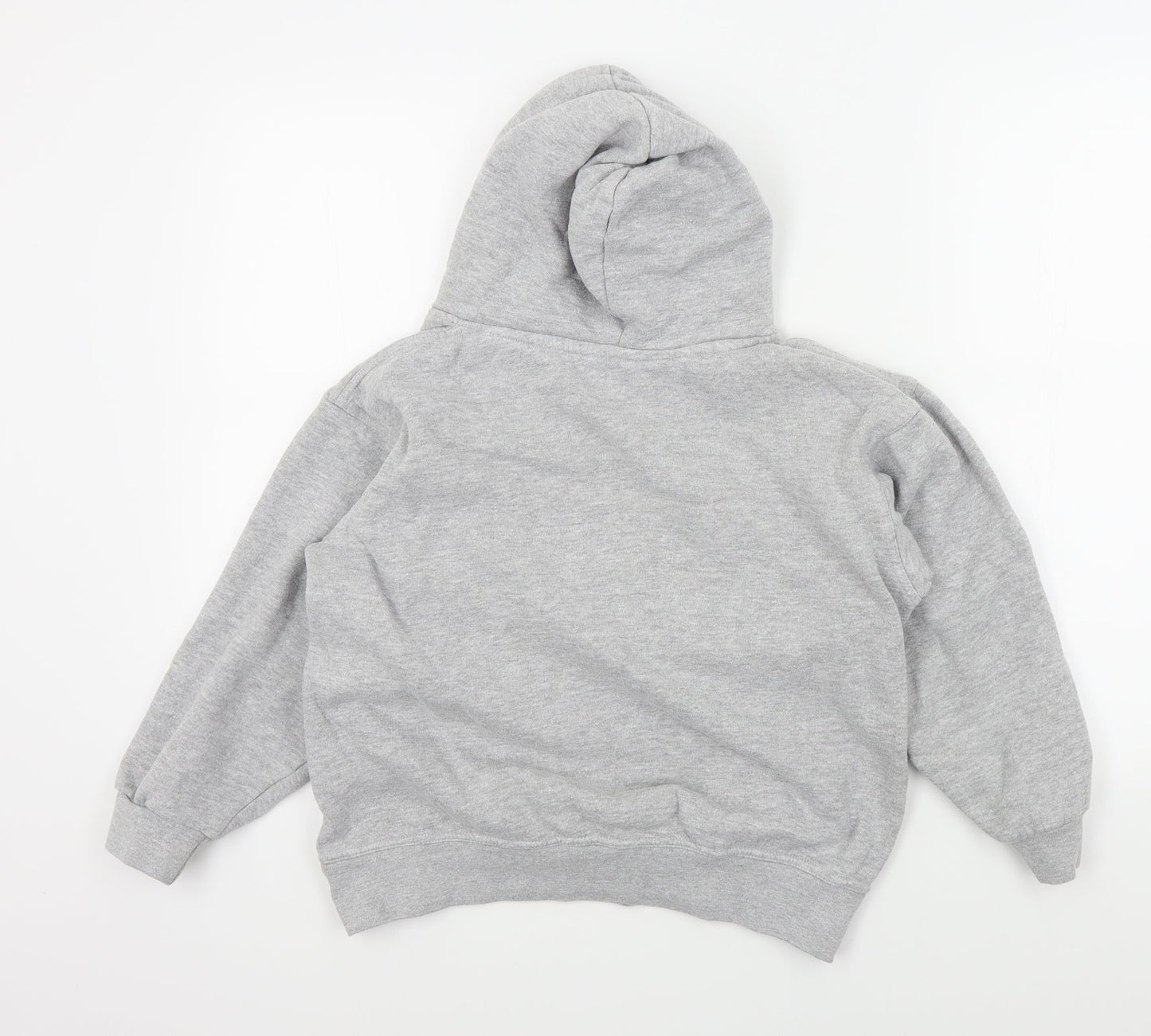 WRAP Womens Grey Colourblock  Pullover Hoodie Size S