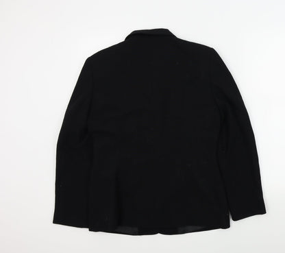 Preloved equations Womens Black Colourblock  Jacket Blazer Size 12 - Back
