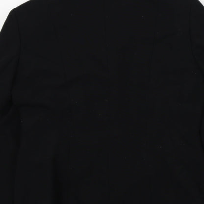 Preloved equations Womens Black Colourblock  Jacket Blazer Size 12 - Label