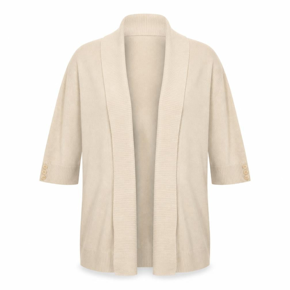 Isle Womens Beige   Cardigan Jumper Size M