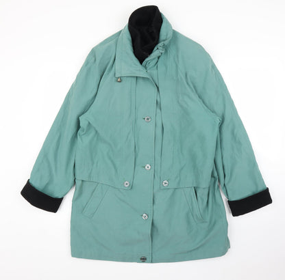 Preworn Womens Green   Overcoat Coat Size 12