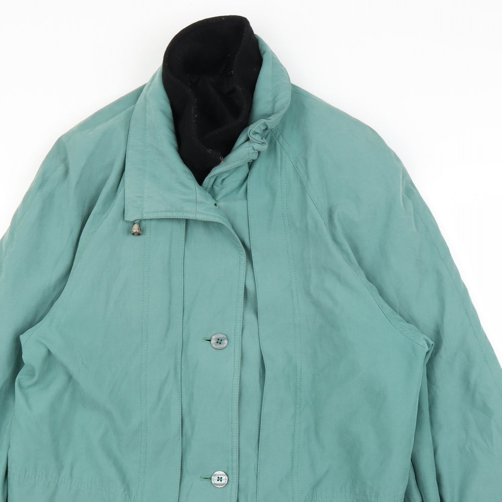 Preworn Womens Green   Overcoat Coat Size 12