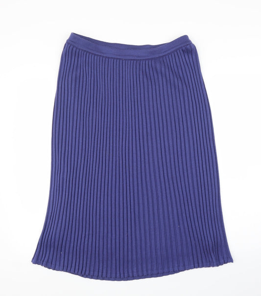 Preworn Womens Blue   A-Line Skirt Size 16