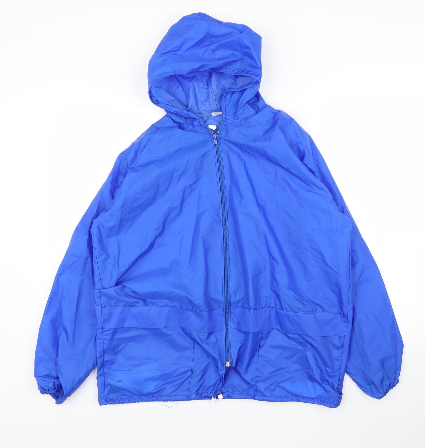 Preworn Womens Blue   Rain Coat Coat Size S