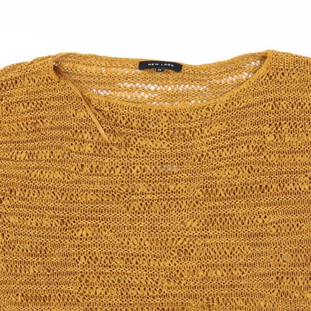 New Look Womens Yellow   Pullover Jumper Size M