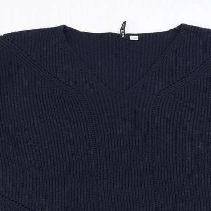 Capsule Womens Blue Pullover Jumper Size L