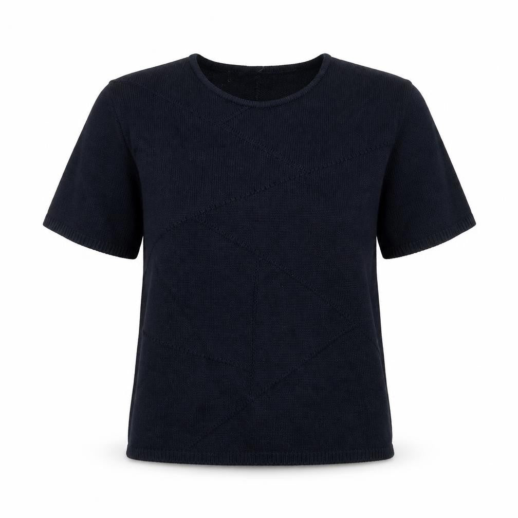 Preworn Womens Blue Geometric  Pullover Jumper Size M
