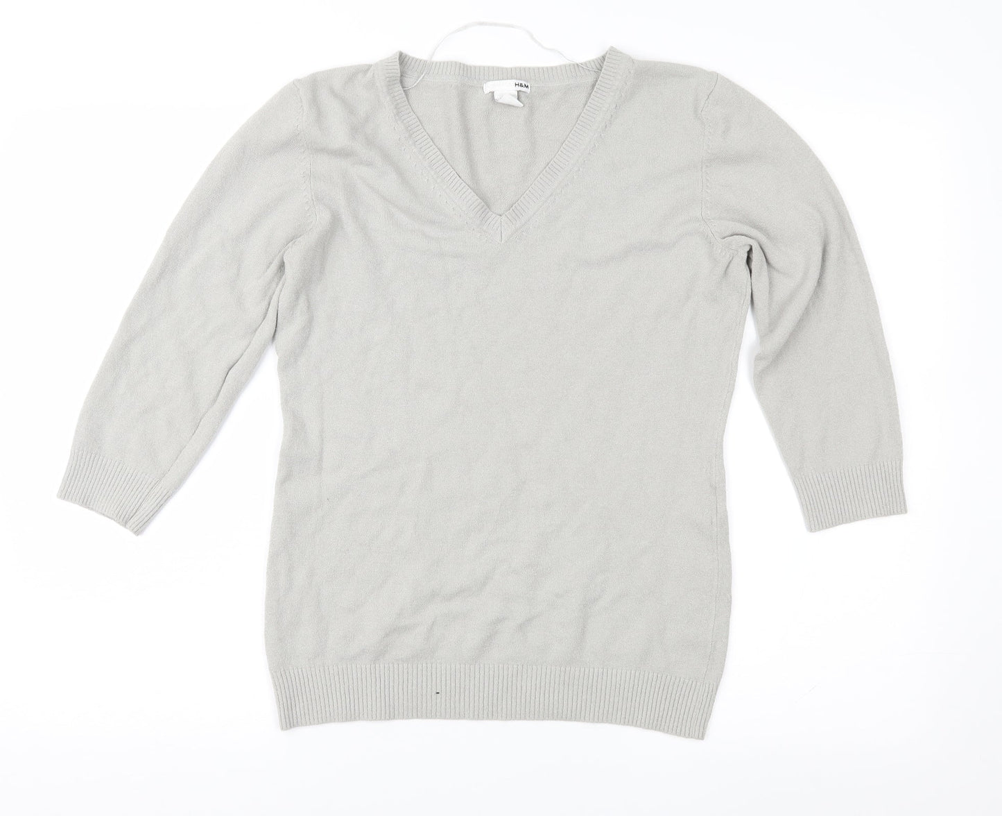 H&M Womens Grey   Pullover Jumper Size L