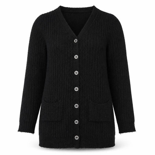Ze-Ze Womens Black   Cardigan Jumper Size M