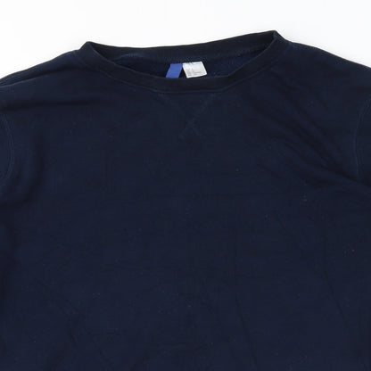 Preloved Divided Mens Blue   Pullover Sweatshirt Size S - Detail