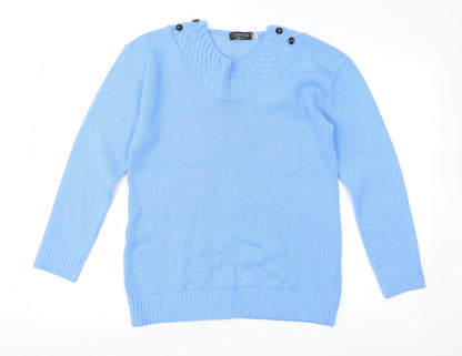 Choice Womens Blue   Pullover Jumper Size S